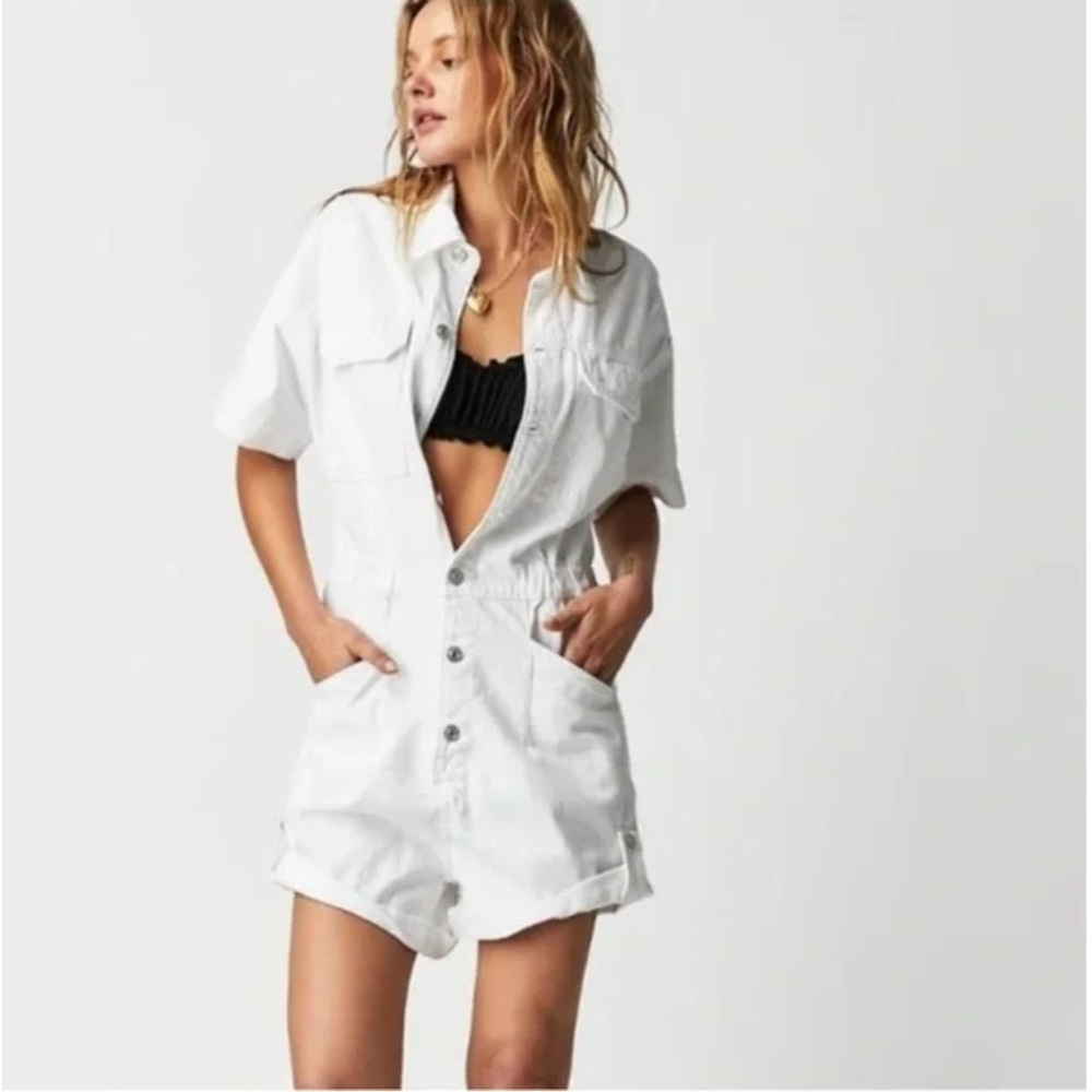 COPY - Free People Marci Cuffed Shortalls